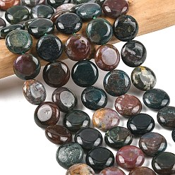 (RRHB277) Кристалл на подкладке из медово-бежевого цвета Природного индийского агата бисер нитей, плоско-круглые, 15~15.5x6 мм, отверстие : 0.8~1 мм, около 26 шт / нитка, 15.55~15.71 дюйм (39.5~39.9 см)