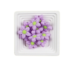 Лиловый Цветок силиконовые бусины, изготовление ожерелий diy, сирень, 26x26 мм