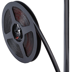 Черный 1 рулон 6м ПВХ пластиковая кромочная лента, клейкая отделка шпоном для стола своими руками, кабинет, мебель, декоративная отделка, чёрные, 9~10x1.5 мм