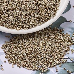 (DB2262) Непрозрачный Желтый Пикассо Бусины miyuki delica, цилиндр, японский бисер, 11/0, (дБ 2262) непрозрачный желтый Пикассо, 1.3x1.6 мм, отверстия: 0.8 мм, около 10000 шт / мешок, 50 г / мешок