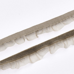 Верблюжий Бархатная лента из органзы, верблюжие, 5/8 дюйм (15 мм), около 20 ярдов / рулон (18.29 м / рулон)