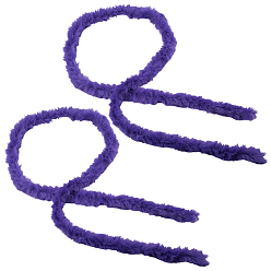 Blue Violet Faux Fur Chenille Stick Fabric Roll for Christmas Tree Decor or Wreath Bows Craft, Blue Violet, 2000x2mm