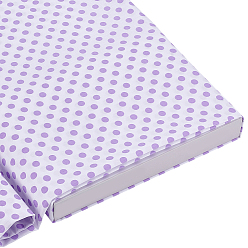 Medium Purple Polka Dot Pattern Cotton Fabric, Clothing Accessories, Medium Purple, 1620x0.1mm
