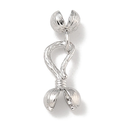 Платина Латуни крюка и S-крючок застежки, круглые, платина, 20 мм