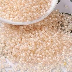 (RR2217) Внутри Окрашенная Слоновая Кость Миюки круглые бусины рокайль, японский бисер, 8/0, (rr 2217) внутри окрашенной слоновой кости, 3 мм, отверстие : 1.1 мм, Около 19000~20500 шт / фунт