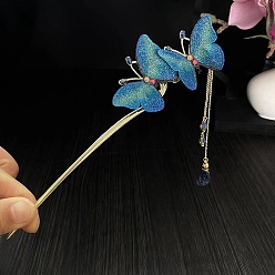 Темно-Голубой Легированные Палочки для Волос, аксессуары для волос для женщин и девочек, глубокое синее небо, 180 мм