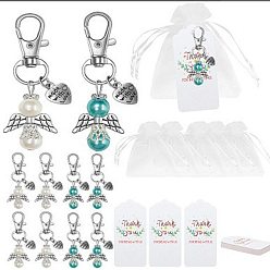 (52) Непрозрачная лаванда Ангел-хранитель, абс-пластик, имитация жемчуга, подвеска, украшение, для подарков на девичник, принадлежности для свадебной вечеринки, разноцветные, 2.56 дюйм (6.5 см)