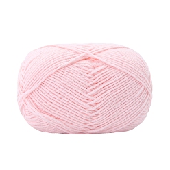 Pink Strickgarn aus Acrylfaser aus Milchbaumwolle, 4 -ähnliches Häkelgarn, Lochnadelgarn, rosa, 2 mm