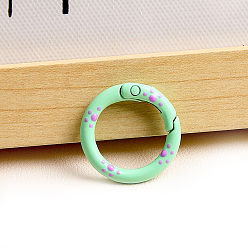 Аквамарин Кольца пружинных затворов, окрашенные распылением железной эмали, кольцо, аквамарин, 25 мм