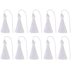 Белый Полиэстер кисточкой подвески, со стеклом, белые, 300 мм