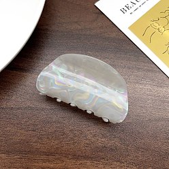 Гейнсборо Заколки для волос в форме когтей из ацетата целлюлозы, аксессуары для волос для женщин и девочек, светло-серые, 80x47 мм