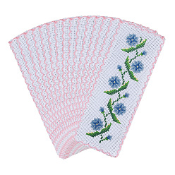 Pink Хлопковые закладки для вышивания крестиком, прямоугольные, розовые, 190x70x1 мм