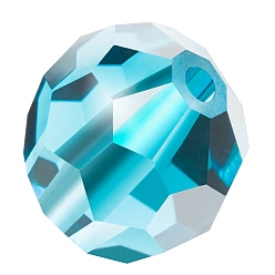 60010 Aqua Bohemica Хрустальные бусины preciosa®, чешский хрусталь, 451 19 602 круглый, 60010 аква богемика, 6 мм, отверстие : 1.2 мм