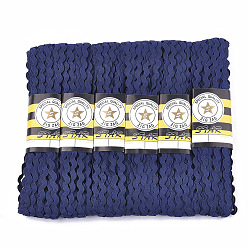 Прусский Синий Ленты из полипропиленового волокна, форма волны, берлинская лазурь, 7~8 мм, 15 двор / пачка, 6 расслоения / мешок