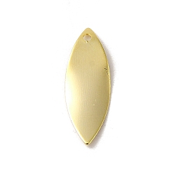 Настоящее золото 24K Латунные подвески, Очарование лошадиных глаз, реальный 24 k позолоченный, 20x7x0.6 мм, отверстие : 1.2 мм