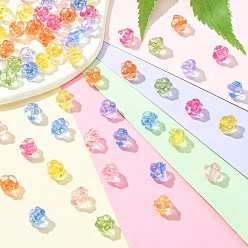 Mixed Color Transparent Acrylic Beads, Lantern, Mixed Color, 8.5x10x9.5mm, Hole: 1.5mm, about 1290pcs/500g