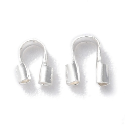 Посеребрённый Латунная проволока опекуна, без кадмия и без свинца, 925 серебро покрытием, 5x4x1 мм, отверстие : 0.8 мм