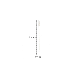 Platinum Metal Heavy Duty Hand Sewing Needles, Platinum, 53mm