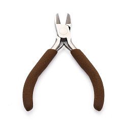 Седло Коричневый 55# Стальные бокорезы с нескользящими удобными рукоятками, бокорезы, поверхность покрыта никелем, седло коричневый, 10.3x8.2x1 см