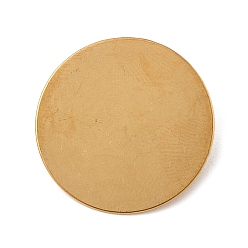 Золотой Оправы для брошей-кабошонов, 304 нержавеющая сталь плоская круглая, ювелирные аксессуары своими руками, золотые, 25x5.5 мм