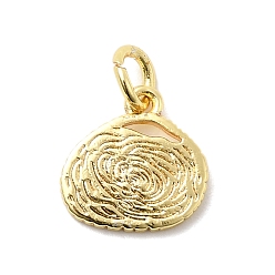 Настоящее золото 18K Латунь прелести, долговечный, стойки покрытие, с целью перехода в кольце, реальный 18 k позолоченный, 11.5x11.5x1.5 мм, отверстие : 3 мм