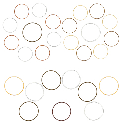 Mixed Color Brass Linking Rings, Mixed Color, 160pcs/box
