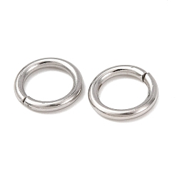 Нержавеющая Сталь Цвет Устойчивы к потускнению 304 открытые соединительные кольца из нержавеющей стали, круглые, цвет нержавеющей стали, 8x1.2 мм, внутренний диаметр: 5.6 мм