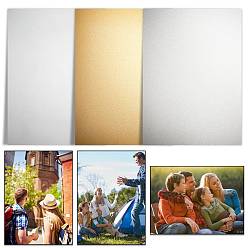 Mixed Color 9 Pcs 3 Colors Aluminum Heat Transfer Plate, Rectangle, Mixed Color, 20x15x0.05cm, 3pcs/color
