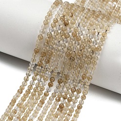 Другие Арбузы Арбуз камень стеклянные бусы пряди, круглые, 3~3.5 мм, отверстие : 0.7 мм, около 135~139 шт / нитка, 14.76''~14.96'' (37.5~38 см)