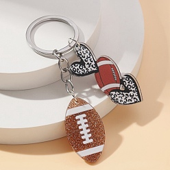 Rugby Акриловые брелки, украшения для сумок и кошельков, регби, 9x3.5 см