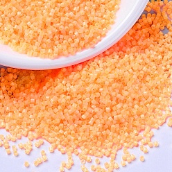(DB1855) Silk Inside Dyed Sun Glow MIYUKI Delica Beads, Cylinder, Japanese Seed Beads, 11/0, (DB1855) Silk Inside Dyed Sun Glow, 1.3x1.6mm, Hole: 0.8mm, about 20000pcs/bag, 100g/bag