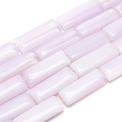 Opalite Perles opalite brins, rectangle, 39~40x14.5~15x7mm, Trou: 1.6mm, Environ 10 pcs/chapelet, 15.55 pouce (39.5 cm)