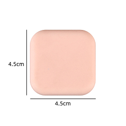 Pink Self Adhesive Silicone Door Knob Wall Shield, Wall Protector, Square, Pink, 45x45x10mm