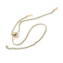 Light Blue Adjustable Bag Strap Chains, with PU Imitation Leather and Light Gold Plated Alloy Findings, Light Blue, 29.5~123cm