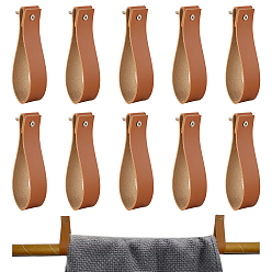 Верблюжий Ручки для сумок из искусственной кожи, прямоугольные, верблюжие, 266x25x2 мм, отверстие : 3 мм