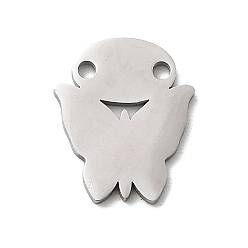 Бабочка 304 ссылки нержавеющей стали, цвет нержавеющей стали, не тускнеет, полированный, бабочка, 15x12.5x1.5 мм, отверстие : 1.5 мм