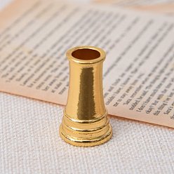 Golden Alloy Dip Pen Holder, Vintage Quill Pen Stand, Golden, 22x37mm