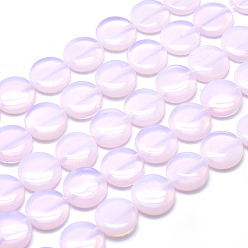Opalite Perles opalite brins, plat rond, 15.5~16x4.5mm, Trou: 1mm, Environ 25 pcs/chapelet, 15.55 pouce (39.5 cm)