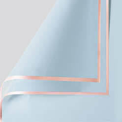 Светло-Синий Пномпень желейная пленка матовая пластиковая бумага оберточная бумага для цветов, полупрозрачная водостойкая бумага для цветочных букетов, diy crafts, голубой, 580x580 мм