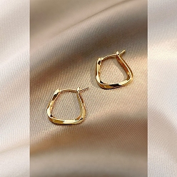 Trapezoid Boucles d'oreilles en alliage pour femmes, avec une épingle en argent sterling, trapèze, 925mm