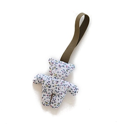 Цветок Кукла-медведь из ткани, подвеска, украшения, для брелока для автомобиля, кошелька, рюкзака, аксессуаров, сумки, подвесного украшения, цветок, 150 мм