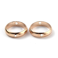 Light Gold Латунной шариковой кадра, для серег и украшений для волос аксессуары сумка бусина пряжка, круглые кольца, золотой свет, 10x2.5 мм, отверстие : 1 мм, 8 мм внутренним диаметром, 10 шт / пакет