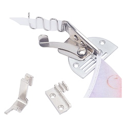 Platinum Iron Sewing Machine Binder, Flat Seam Binder Attachment Folder, for Industrial Sewing Machines, Platinum, 108x64x22mm