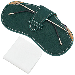 Морско-зеленый 1чехлы для очков из коровьей кожи, прямоугольные, цвета морской волны, 172x80x8 мм