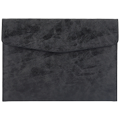 Черный 1Карманы для документов из искусственной кожи, прямоугольные, чёрные, 240x330 мм