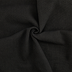 Черный Льняная хлопчатобумажная ткань, аксессуары, чёрные, 500x1500x0.5 мм
