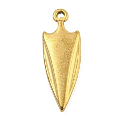 Другие 304 подвески из нержавеющей стали, золотые, щит, 28.5x10x4 мм, отверстие : 1.5 мм