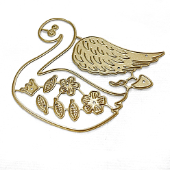 Лебедь Углеродистая сталь разрезает трафареты, для diy scrapbooking, Фотоальбом, декоративная бумага для тиснения, лебедь, 78x65 мм