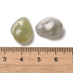 Other Jade Natural Nephrite Jade Pendants, Rabbit Charms, 13x16.5x5.5mm, Hole: 1mm