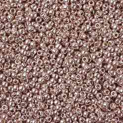 (PF552) PermaFinish Subtle Pink Metallic TOHO Round Seed Beads, Japanese Seed Beads, (PF552) PermaFinish Subtle Pink Metallic, 11/0, 2.2mm, Hole: 0.8mm, about 1110pcs/bottle, 10g/bottle